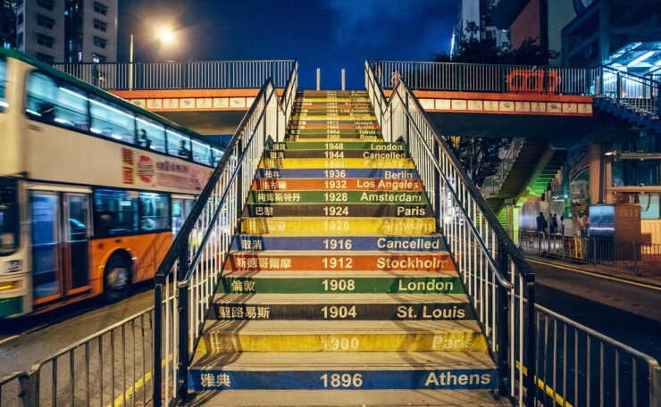 olympic games stairs - photo by kirill sobolev