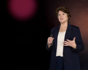 CR-Stage-2 Catherine Rocheleau Speaking on Stage -2