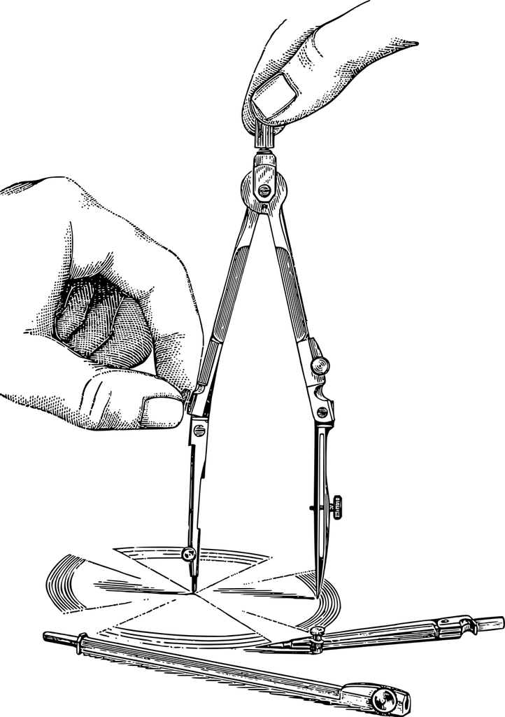 A compass being held as it draws a circleCompass group coaching